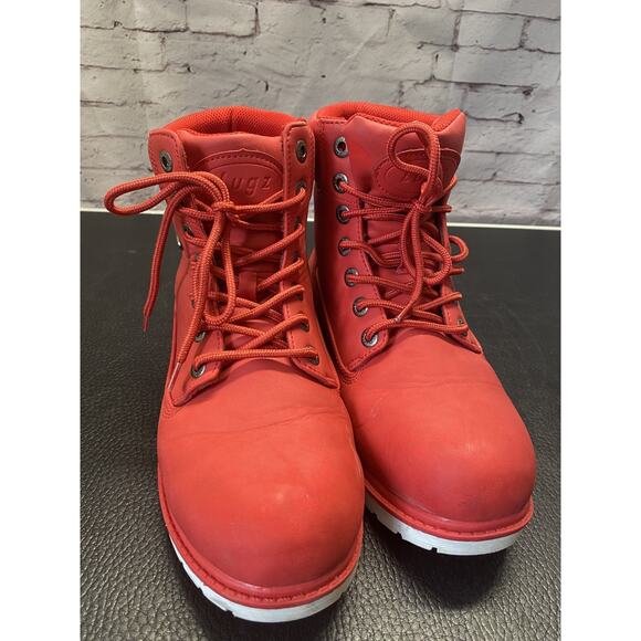 Lugz Mens Convoy Boots Red SZ 8 USA main image 9